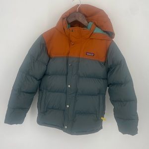 Patagonia Kids Puffer Jacket - Orange and Blue
